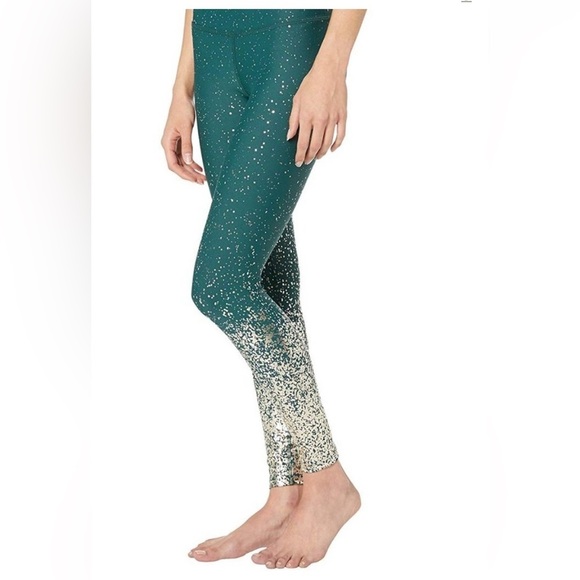 Size 3X Beyond yoga Women's Ombré sparkle shine high waist midi leggings - Picture 1 of 9
